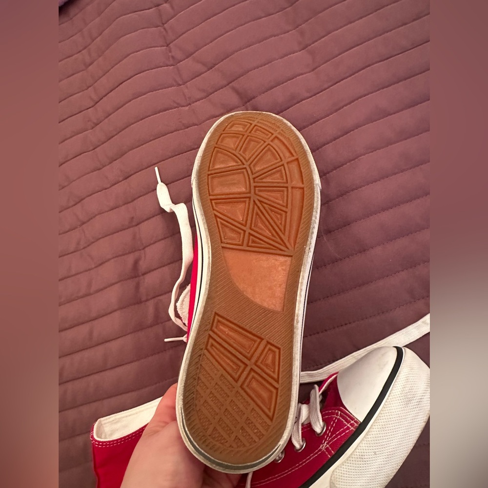 Red High-Top Sneakers - Picture 7 of 7